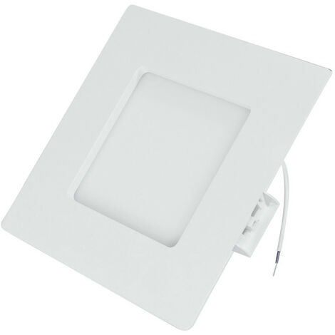 Panneau LED encastrable et saillie carré aluminium et plastique 9W (1/3)