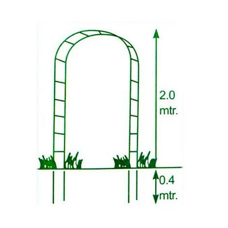 Arche de jardin métallique pour plantes grimpantes - Arceau rosiers grimpants -  Résistant aux intempéries
