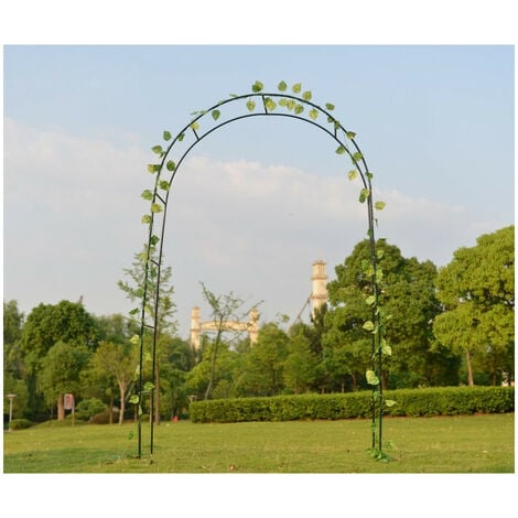 Arche de jardin métallique pour plantes grimpantes - Arceau rosiers grimpants -  Résistant aux intempéries