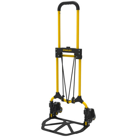 Stanley – Diable pliable de manutention 3 roues – Capacité 60 kg – Idéal pour marches d'escalier – Poids léger 4,92 kg – Plateau 39 x 29 cm