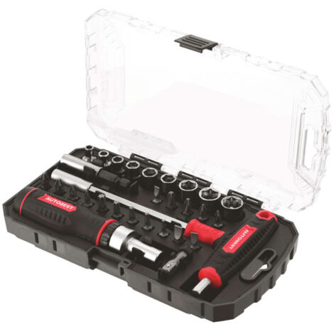 Coffret douilles embouts 29 pièces - Acier au s2
