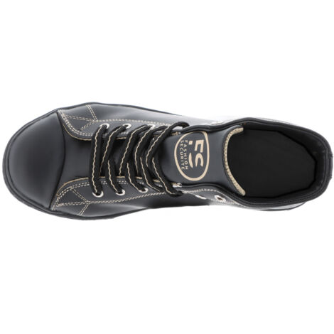 Chaussures de Sécurité Hautes - Cuir Noir, Semelles Antidérapantes Noires - Fashion Security - Confort et Style - 41