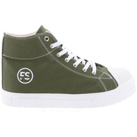 Chaussures de Sécurité Hautes - Kaki, Semelles Antidérapantes Blanches - Fashion Security - Confort et Style - 44