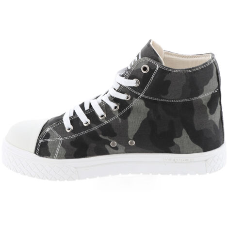 Chaussures de Sécurité Hautes - Camouflage, Semelles Antidérapantes Blanches - Fashion Security - Confort et Style - 41