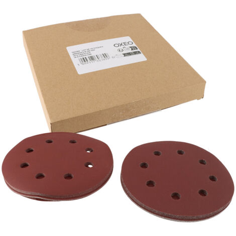 Lot de disques abrasifs diamètre 180mm - 10 disques grain 220 et 10 disques grain 400 - disques pour ponceuse murale OXEO