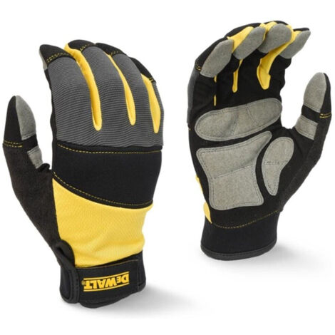 Dewalt – Gants de manutention performance T10 – Protection renforcée – Grip antidérapant – Renforts zones à forte usure – Pour travaux intensifs
