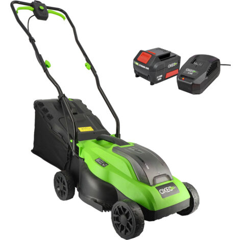 Tondeuse à gazon sans fil batterie 18V - Largeur 33cm - Hauteur coupe 25-65mm - Surface 280m² - Batterie grande capacité 4Ah (1/5)