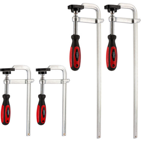 Lot de quatre serres joints en Acier Forgé - 2 longueurs de serrage 20 et 40cm - Poignée Bi-matière (1/4)