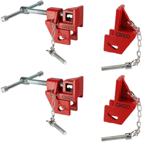 Têtes de serre joint dormant X2 - En fonte - pour bois 27mm - Système auto serrant - Adaptable à la longueur souhaitée