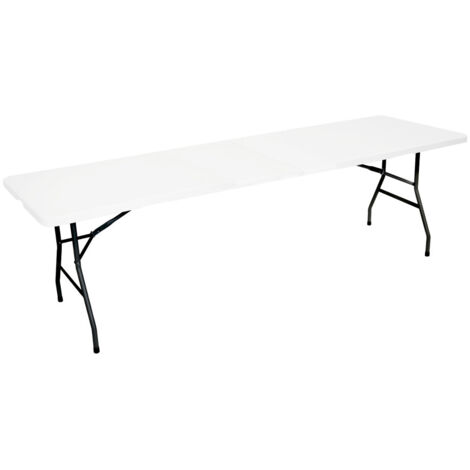 Table pliante jardin Multifonction - Longueur 244cm - Grande capacité 10 places - Camping - pique-nique - salle des fêtes (1/5)