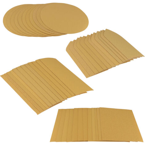 Lot de 48 abrasifs pour kit cales à poncer OXEO - 12 rectangulaires 12 ronds 12 coins 12 détails pointues - Différents Grains (1/5)