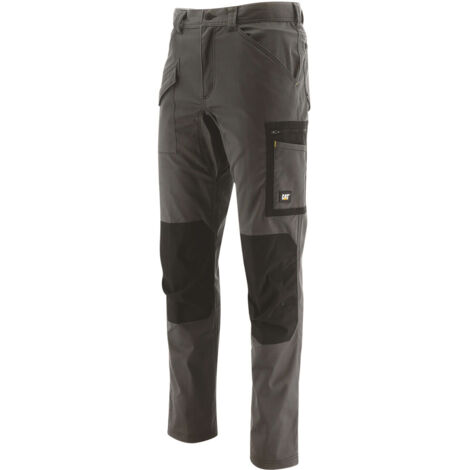 Pantalon Cargo De Travail – Caterpillar Essentials Gris – Slim – Renforts Cordura® – Multi-Poches – Confort Stretch - 48