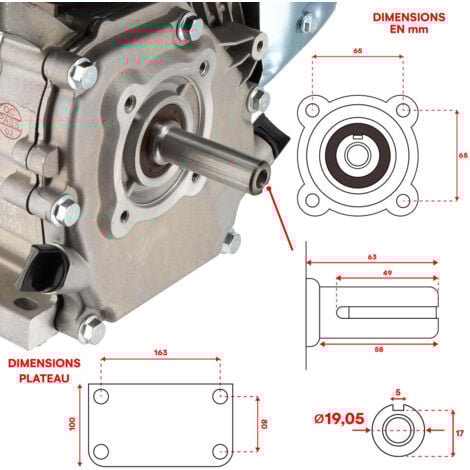 Moteur Thermique Diesel 4,2CV Arbre 19mm Démarreur électrique – EBERTH