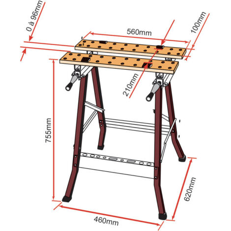 Cikonielf mini étau d'établi Mini étau, Petit étau avec étau de Banc Miniature Réglable en Acier