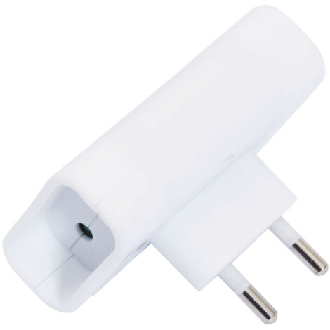 Biplite 6A Latérale Blanche – GEFOLEC – Double Prise Électrique Compacte – 2 Sorties – 230V (1/2)