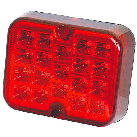 Feu de travail rond rouge à LEDS 4178 : Feu à LEDS : Feu de travail -  Diagtrucks Services