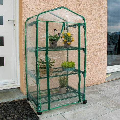 Serre De Jardin Tages Avec B Che Transparente X X Cm En Pvc Porte Enroulable Pour