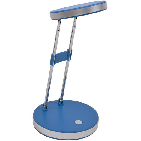 Lampe de bureau télescopique bleue LED