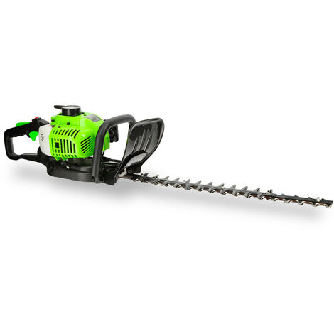 Taille-haie thermique - Moteur 2 temps 25,4 cm3 - Longueur de coupe 60cm - Réservoir 230ml - Anti-vibrations - Poignée rotative