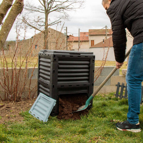 Composteur De Jardin 800l Jardinière Modulaire Double pour Le Jardin