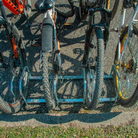 Râtelier 4 vélos Système range-vélo support pour bicyclette en