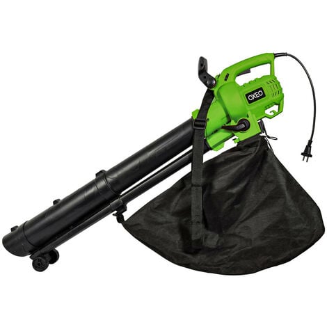 Souffleur De Feuilles Puissant, 3 en 1 (Souffleur De Feuilles + Aspirateur  + Broyeur De Feuilles), Souffleur De Jardin, Réglage À 6 Vitesses, Rapport