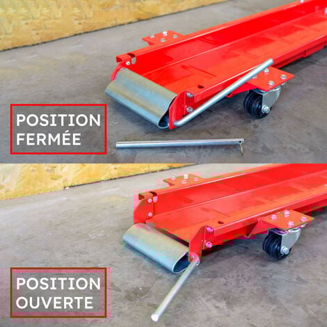 Chariot Déplacement Moto - Rail rangement moto - Chariot de moto Lève-Moto - capacité de charge 567 kg
