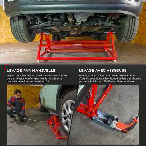 Pont basculant 1.5 tonnes – pont élévateur mobile levage voiture