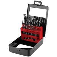Coffret de 19 forets hélicoïdaux HSS