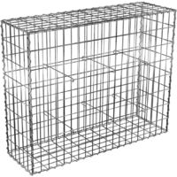 Gabion dimensions 100x80x30cm - Mur avec pierres - Mur de soutènement - Paroi Bordure de jardin - avec spirales et entretoises