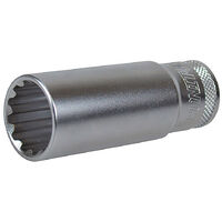 Douille longue 21 mm multi empreinte chrome vanadium - AUTOBEST