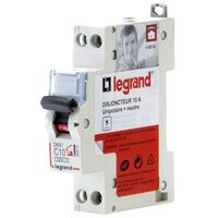 Legrand 92822 disjoncteur 1P+N 10A LEXIC