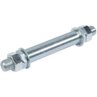 Axe pour roue de brouette 20mm pour ref 760189 - Acier galvanisé - Longueur 150mm - Largeur moyeu 90mm - Pour roues de brouette