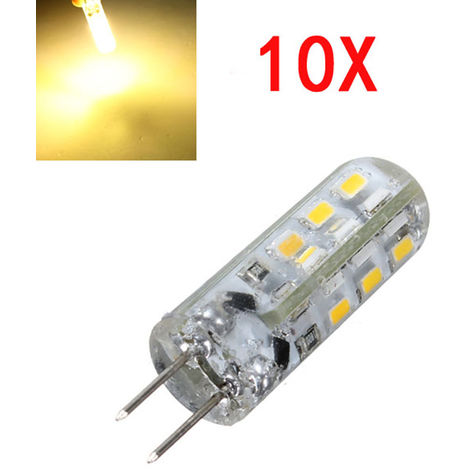 10 lampada led g4 lampadina led g 4 1,5w luce calda ultrapotente 12v