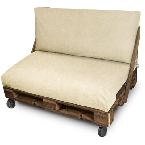 Cojín para palets Polipiel Exterior Patagonia Marfil Asiento y/o Respaldo 120x60x20 Patagonia Marfil