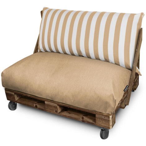 Cojín para Palets Toldotex Beig Respaldo 120x45x25 (liso) Beige