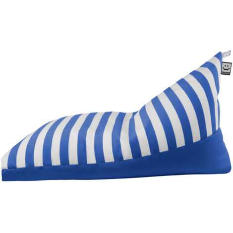 Puff Pirámide Toldotex Azul para Exterior o Interior XXL Azul