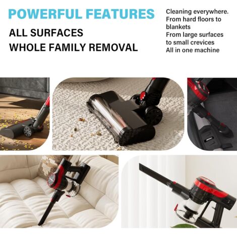 Stanew Aspirateur Balai sans Fil sans Sac Multifonctions