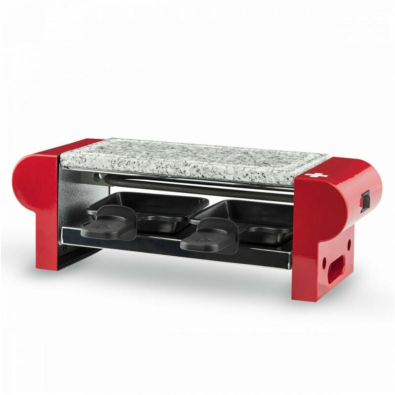 Appareil à raclette 2 personnes 350w rouge Kitchen Chef gr202-350r