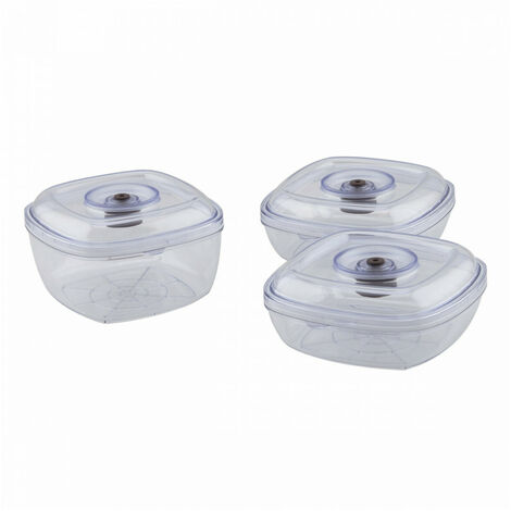H.Koenig BX24 3 Boîtes alimentaires pour appareil de mise sous vide SSV24 ou TOPC934 (1/2)