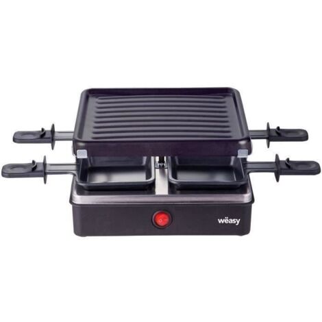 Appareil à raclette WEASY - LUGA40 - Jusqu'à 4 personnes - Revêtement antiadhésif - 600 W
