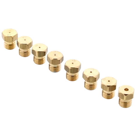De Dietrich – Jeu d'injecteurs gaz butane pour cuisinière – Optimisation combustion – Compatible modèles DCM10121X, DCM6101XE, DCM1005X (1/2)