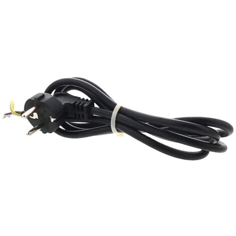 TUCSON, CABLE Cuisinière ALIMENTATION 3G1.5 1.55m NOIR AVEC PRISE SANS BORNIER (1/2)
