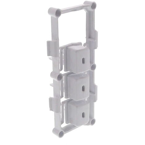 WHIRLPOOL, BOUTON Lave-Linge POUSSOIR Blanc (ensemble de 3 sur support ) BORA (1/2)