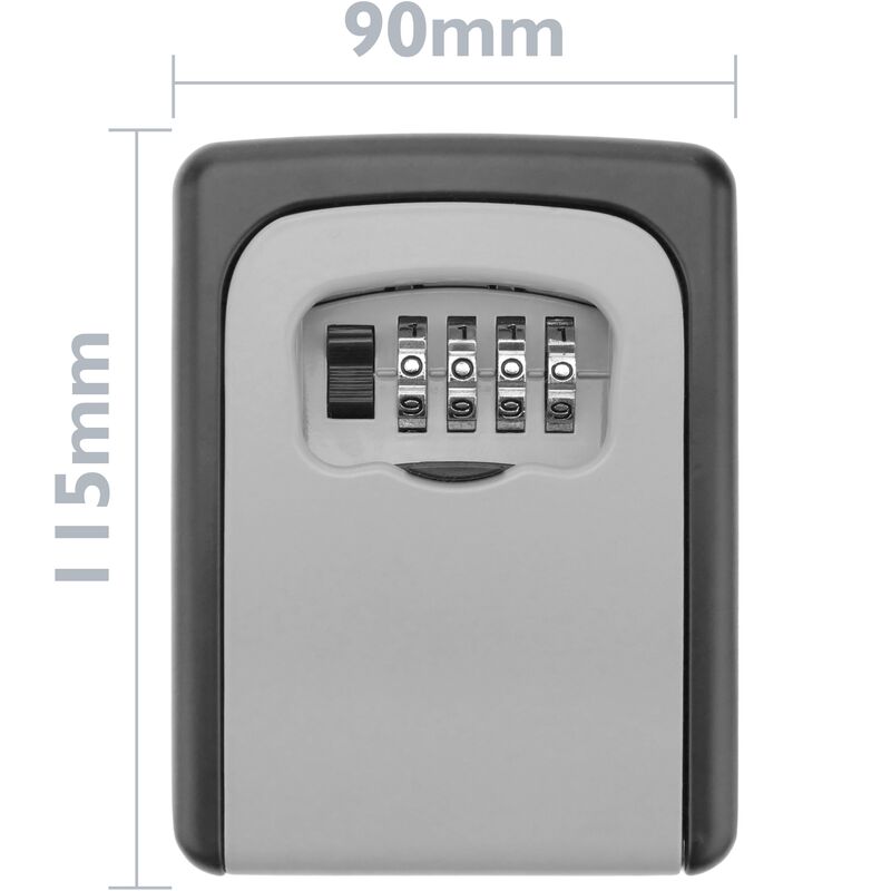 PrimeMatik - Cassetta di sicurezza per chiave serrature con combinazione di  4 cifre
