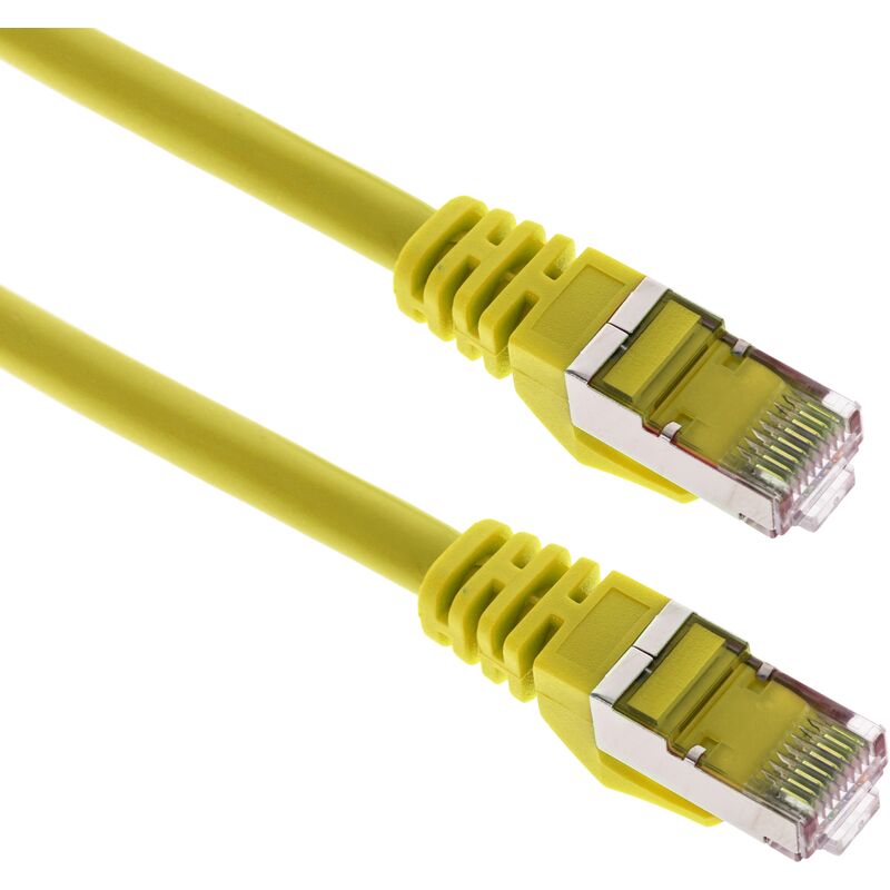 BeMatik - Cavo di rete Ethernet LAN FTP RJ45 Cat.6a giallo 1m