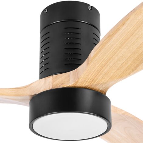 Ventilatore Da Soffitto Esterno Con Luci - 132cm, 3 Pale Legno, Motore CC, Telecomando Per Gazebo E Soggiorno - Foto 8