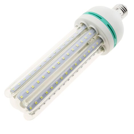 BeMatik - Lampadina a LED 24W E27 luce fredda di giorno 6000K allungata