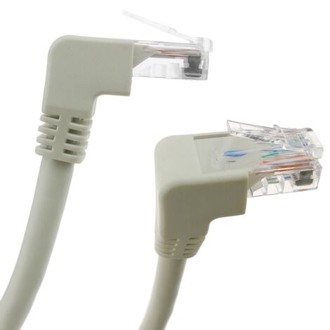 Cavo di rete di categoria 6 Cat.6 RJ45 angolo retto UTP 24AWG LAN di 2 m -  Cablematic