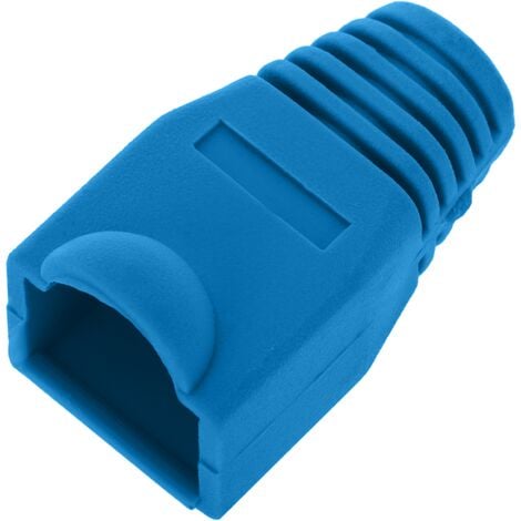 Copertura in gomma per RJ45 connettore blu - Cablematic